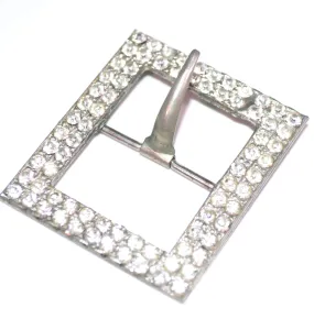 1930s Vintage Pave Rhinestone Sash or Belt Buckle Great for Wedding Dresses SOLD