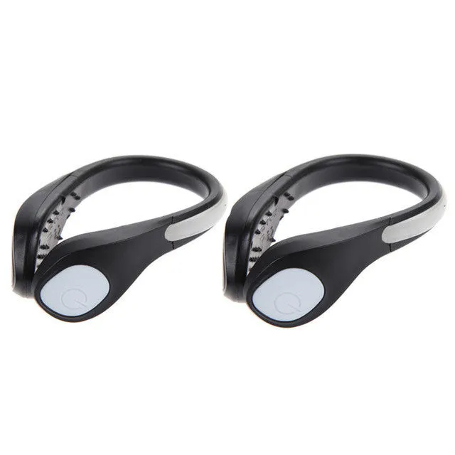 2 Pcs LED Luminating Cycling Shoe Clips