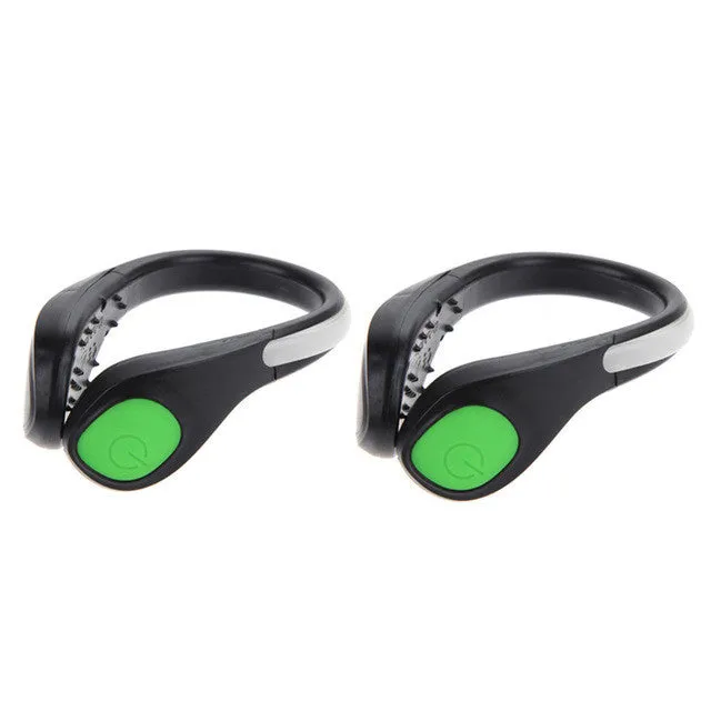 2 Pcs LED Luminating Cycling Shoe Clips