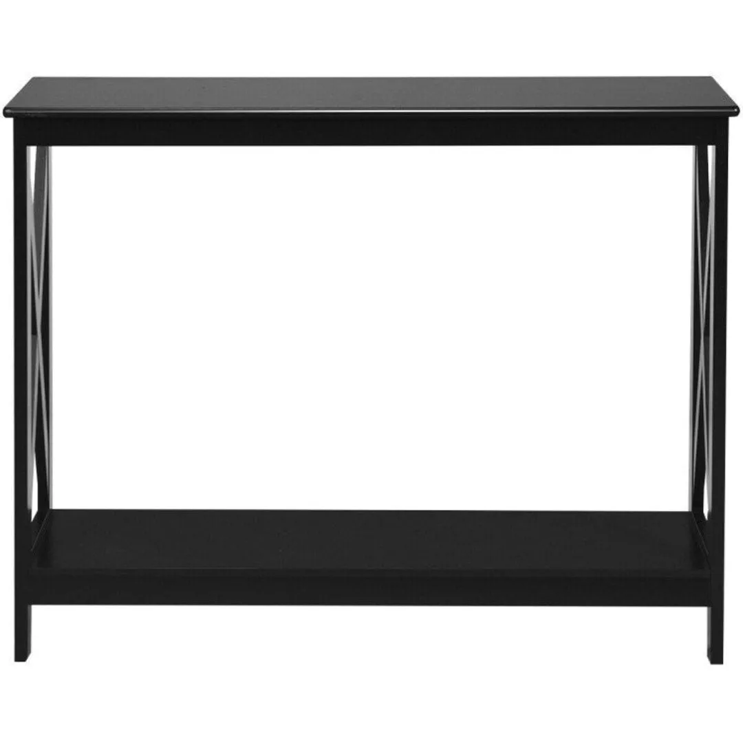 2-Tier Console X-Design Sofa Side Accent Table