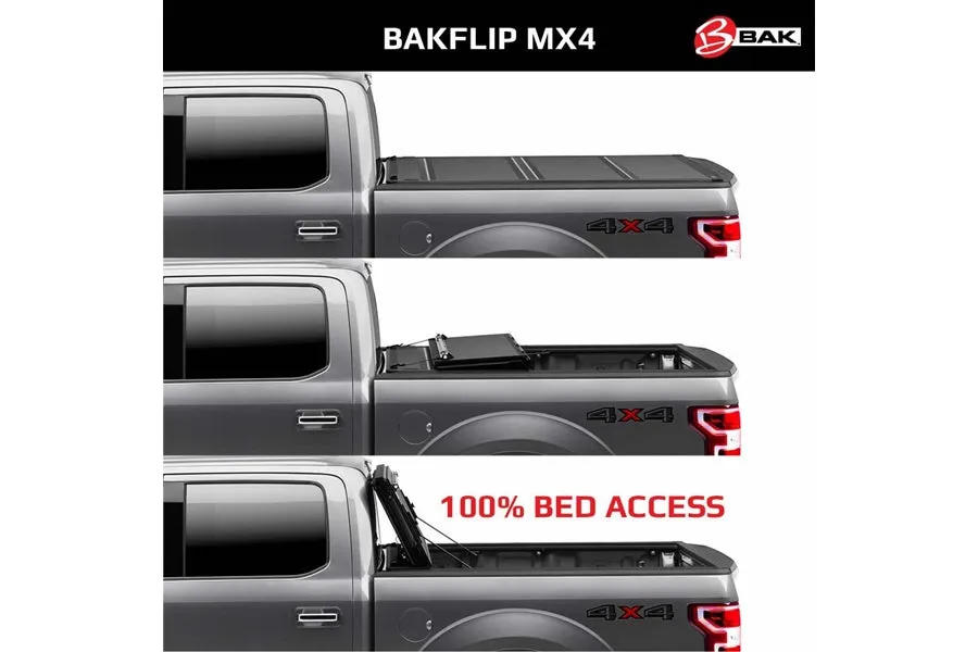 2019-23 Chevrolet & GMC Silverado & Sierra 5.9 ft. Bed BAK Flip MX4 (New Body Style) Without Carbon Pro Bed Cover