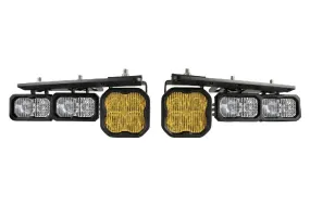 2021  Ford Bronco Diode Dynamics Stage Series Fog Pocket Kit - Yellow Sport