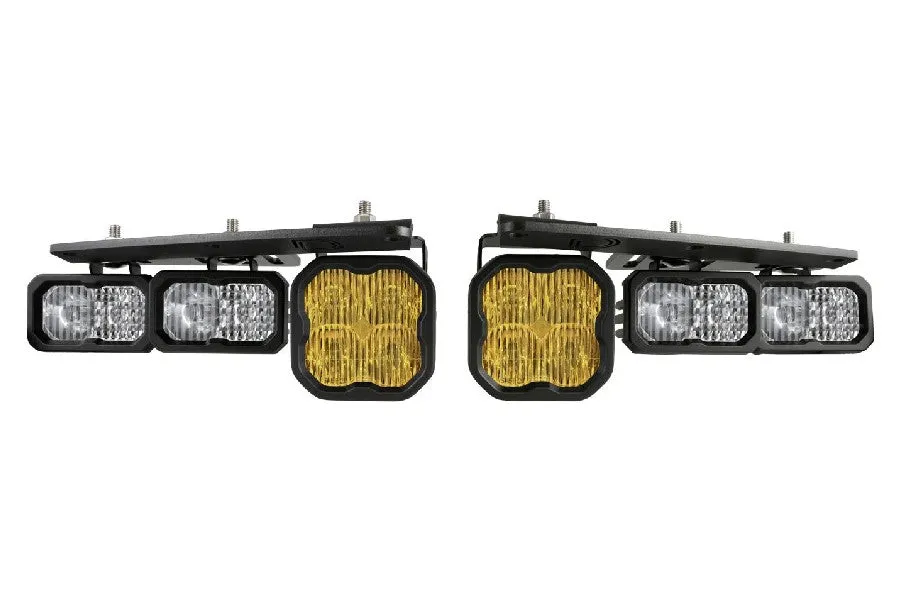 2021  Ford Bronco Diode Dynamics Stage Series Fog Pocket Kit - Yellow Sport