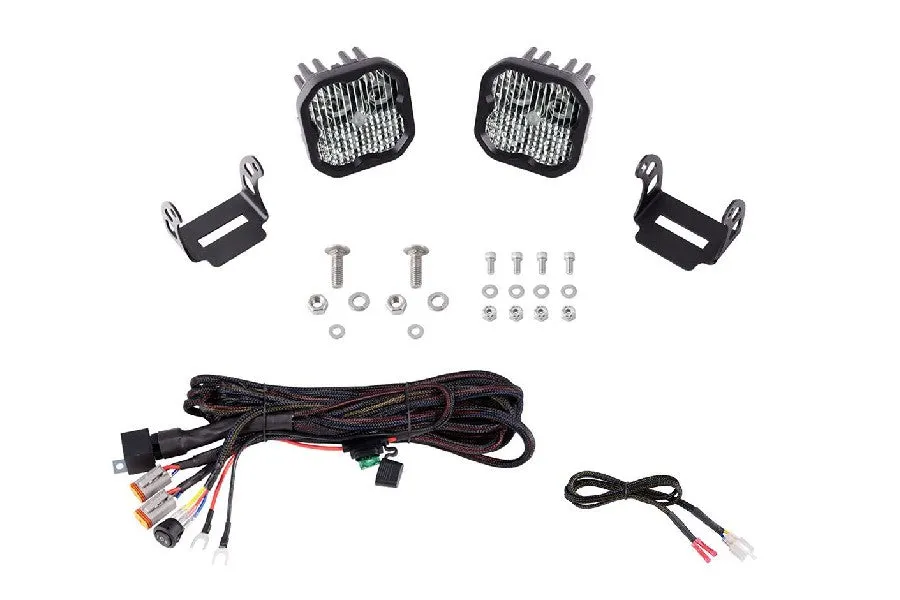 2021  Ford Bronco Diode Dynamics Stage Series SS3 LED Ditch Light Kit - Pro White Combo