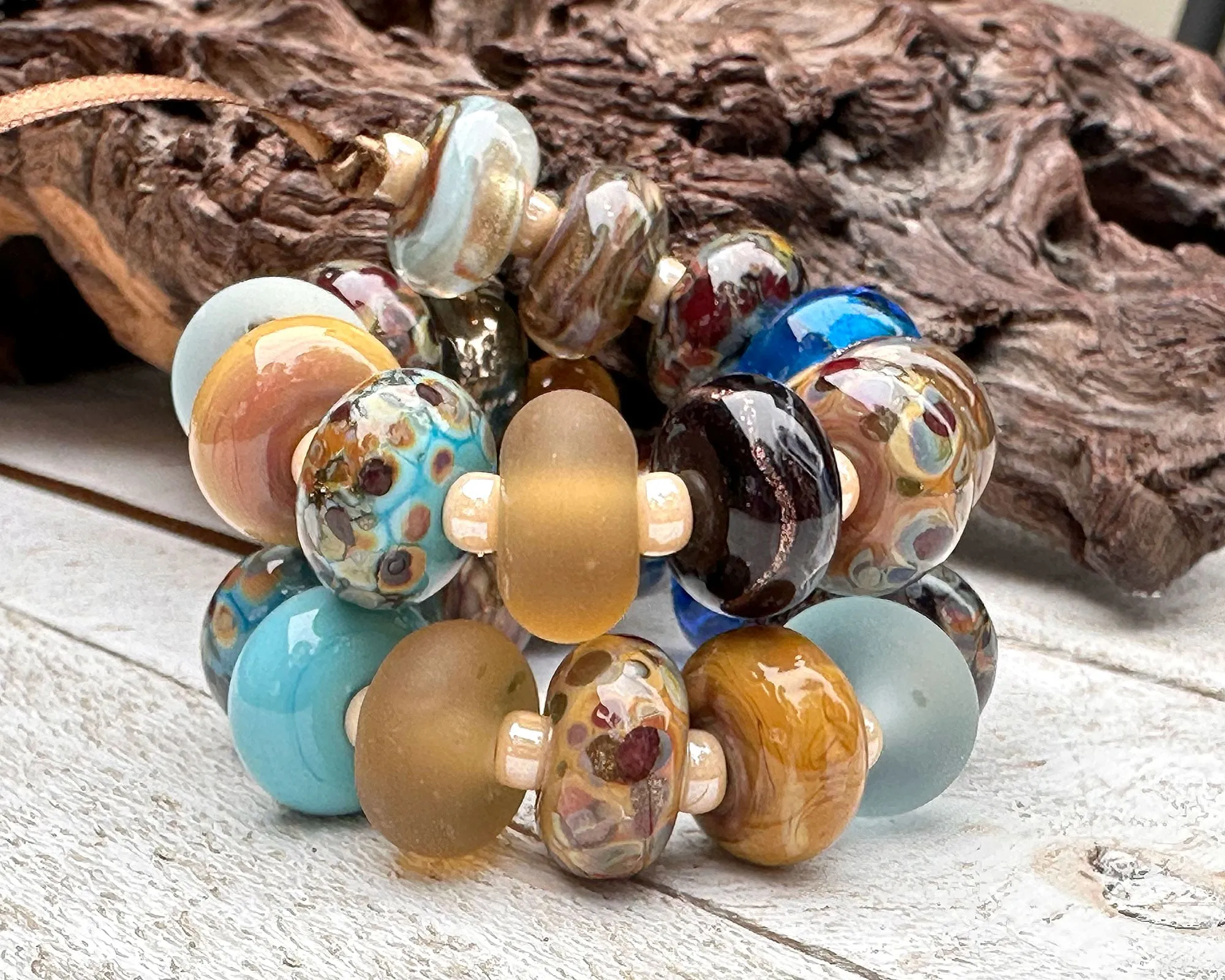 26 Earth & Sky Lampwork Beads Set SRA