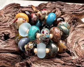 28 Earth & Sky Lampwork Beads Set SRA