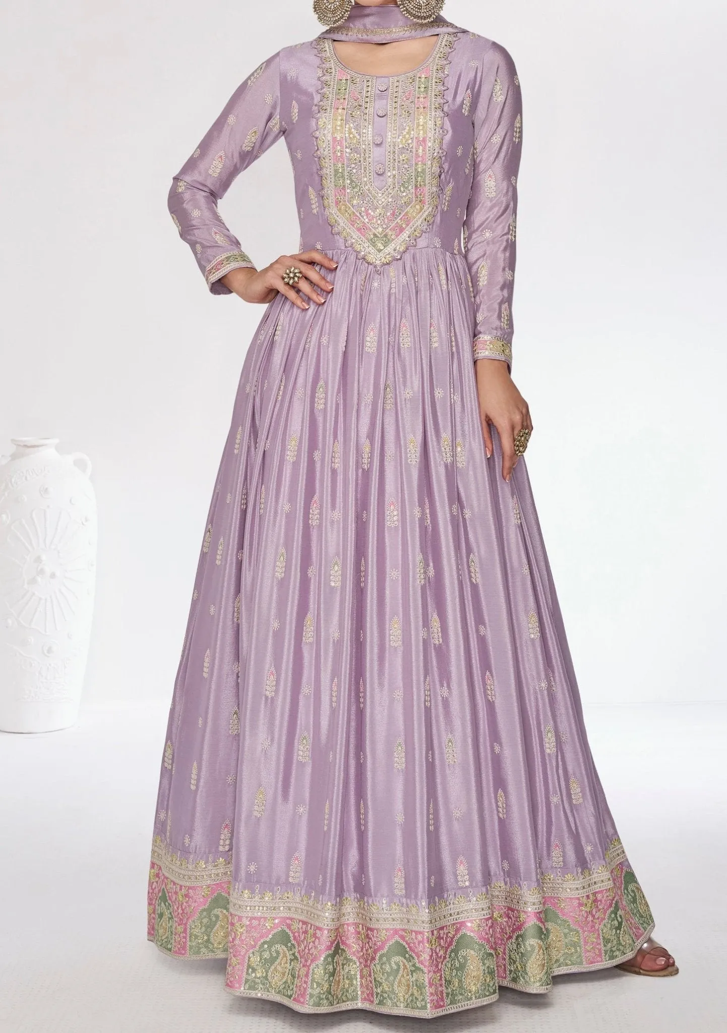 Aashirwad Rosy Party Wear Anarkali Suit