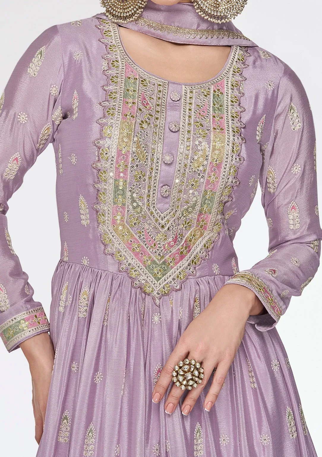 Aashirwad Rosy Party Wear Anarkali Suit