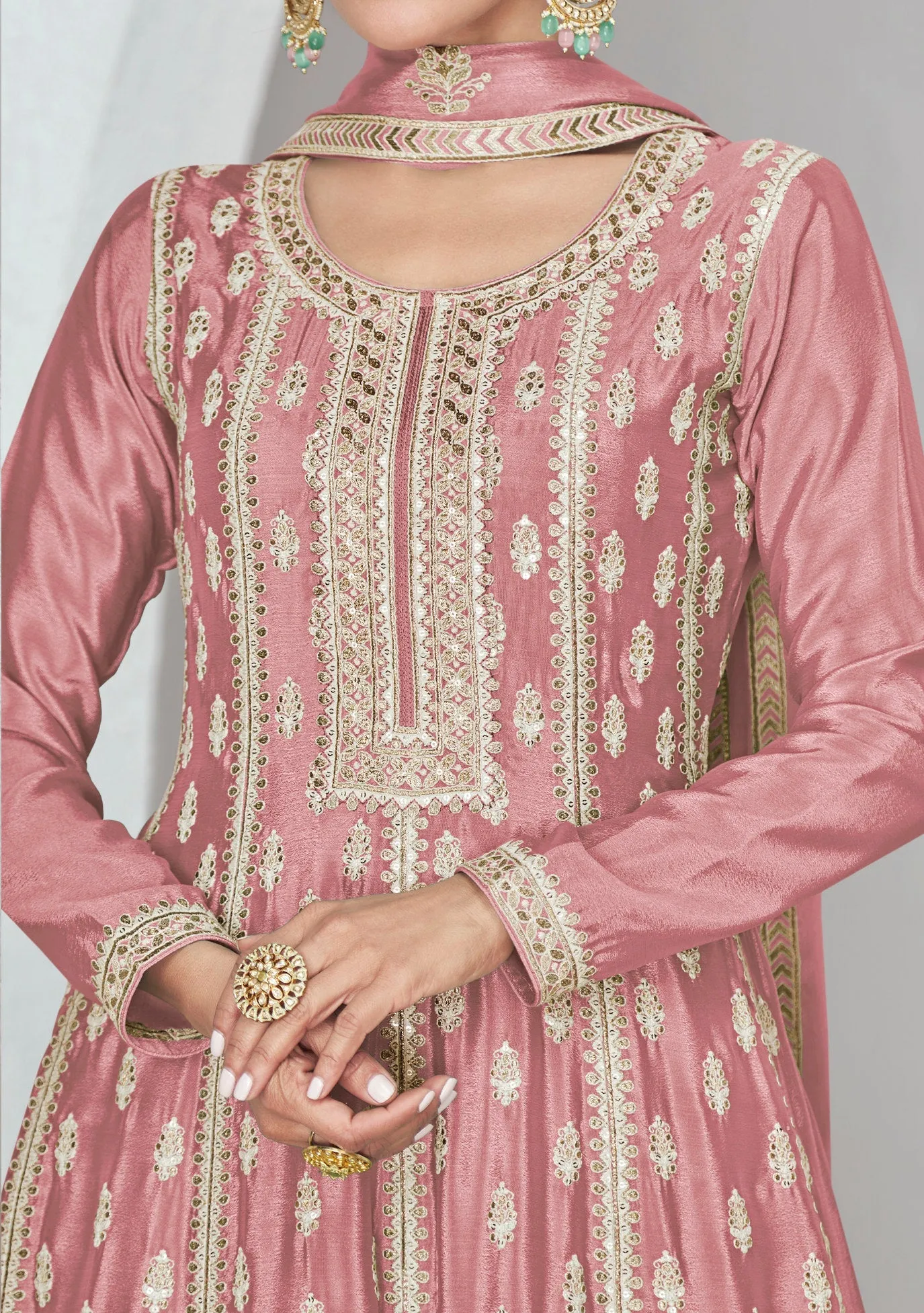 Aashirwad Sajda Party Wear Palazzo Suit