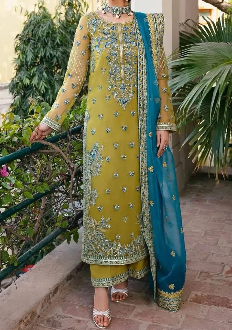 Akbar Aslam Replica Embroidered Chiffon Dress