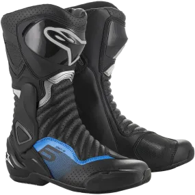 Alpinestars SMX-6 V2 Vented Black/Gray/Blue Boots