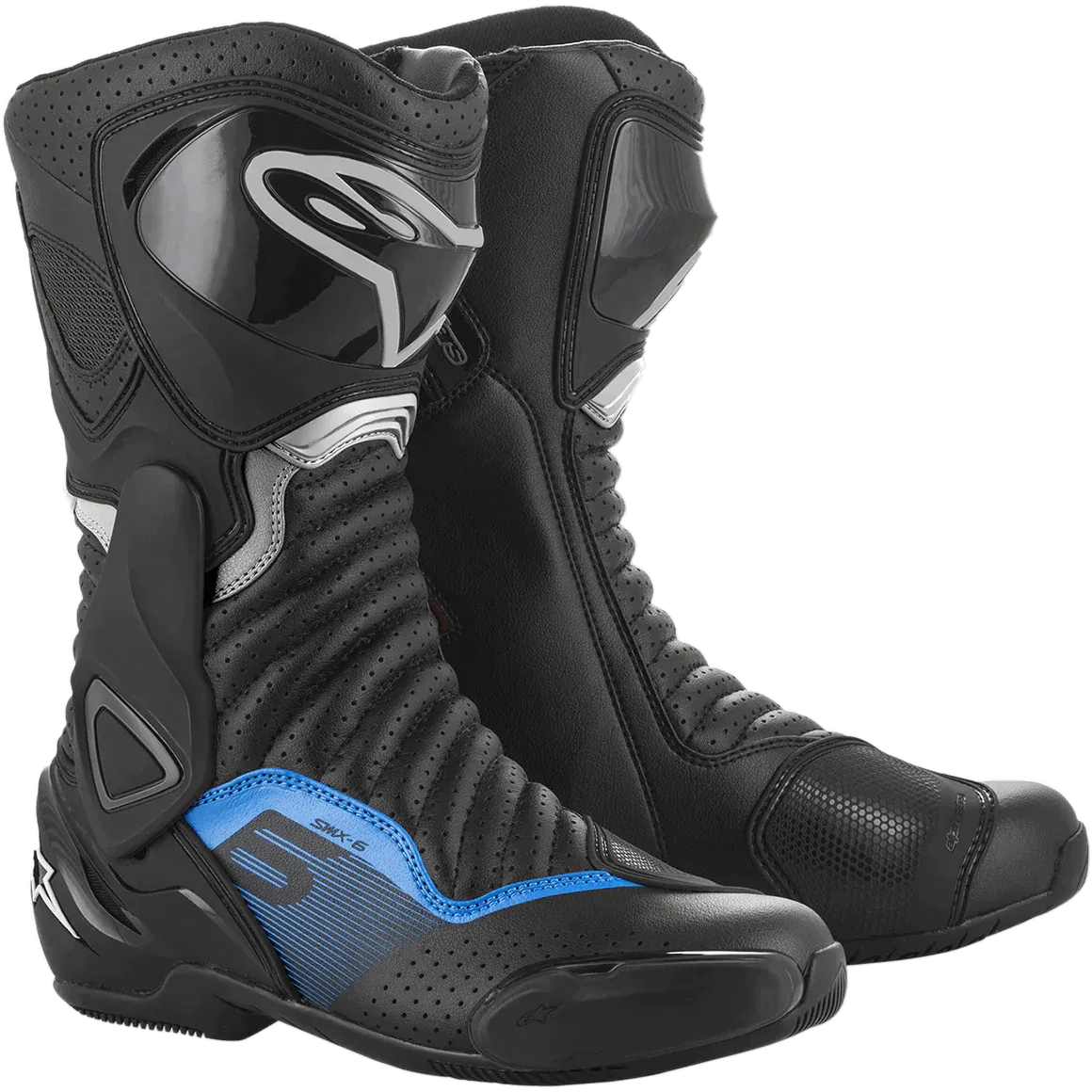 Alpinestars SMX-6 V2 Vented Black/Gray/Blue Boots