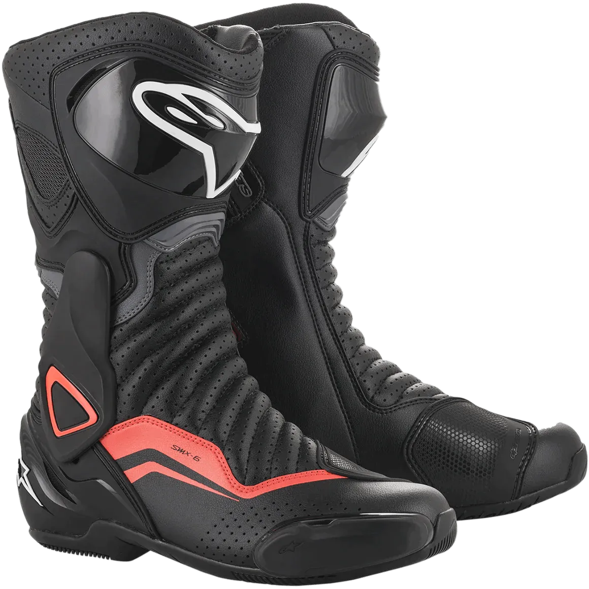 Alpinestars SMX-6 V2 Vented Black/Gray/Red Boots