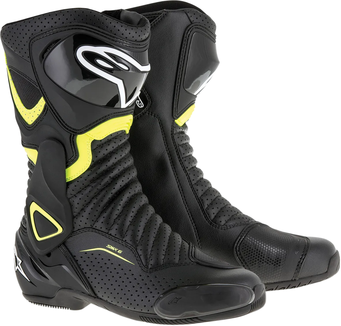 ALPINESTARS SMX-6 v2 Vented Boots - Black/Yellow - US 13.5 / EU 49 2223017-1550-49