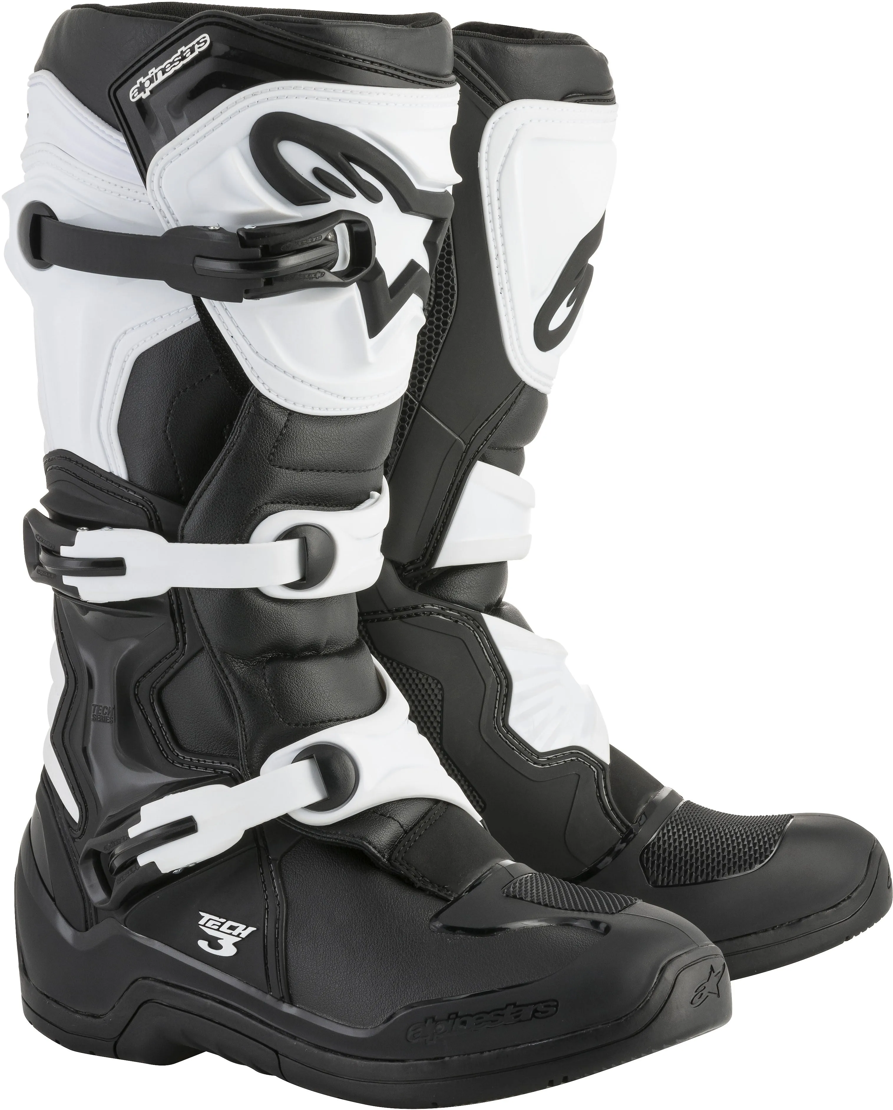 ALPINESTARS TECH 3 BOOTS BLACK/WHITE SZ 11 2013018-12-11