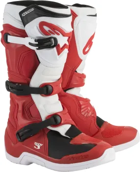 ALPINESTARS TECH 3 BOOTS RED/WHITE SZ 16 2013018-32-16