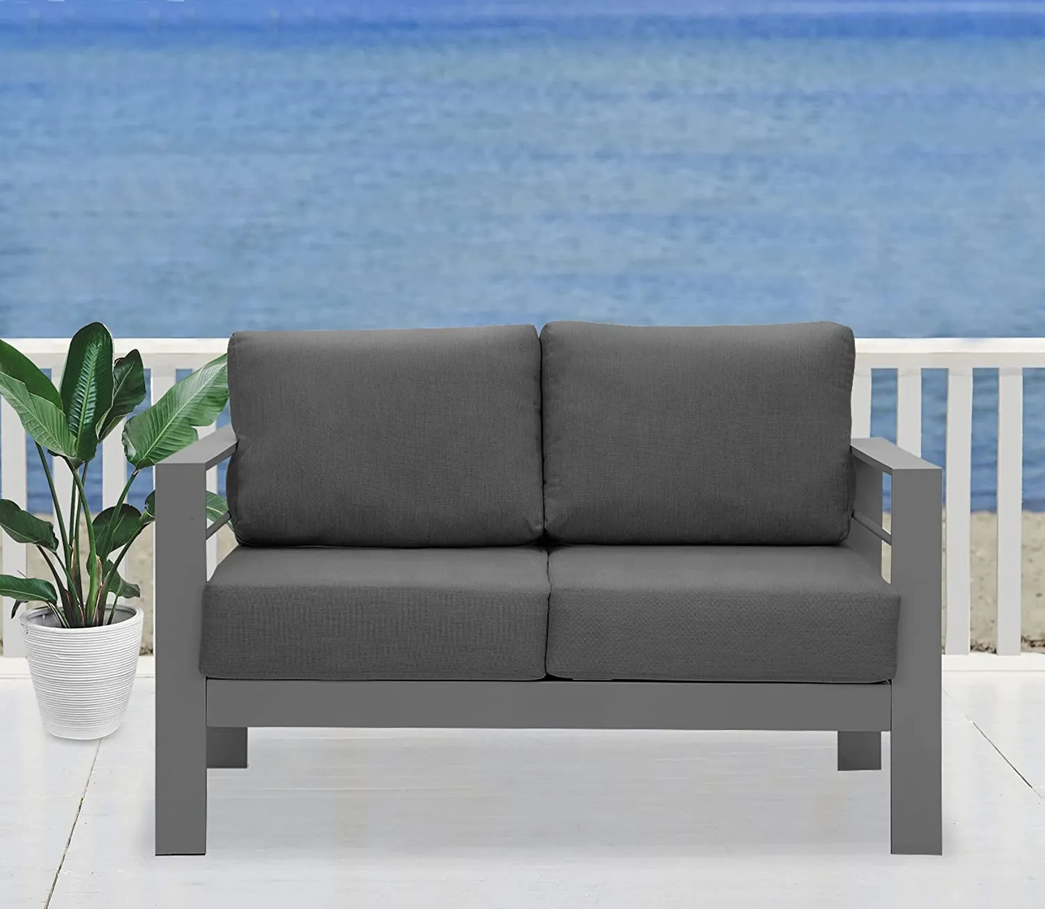 Aluminum Patio Furniture Loveseat