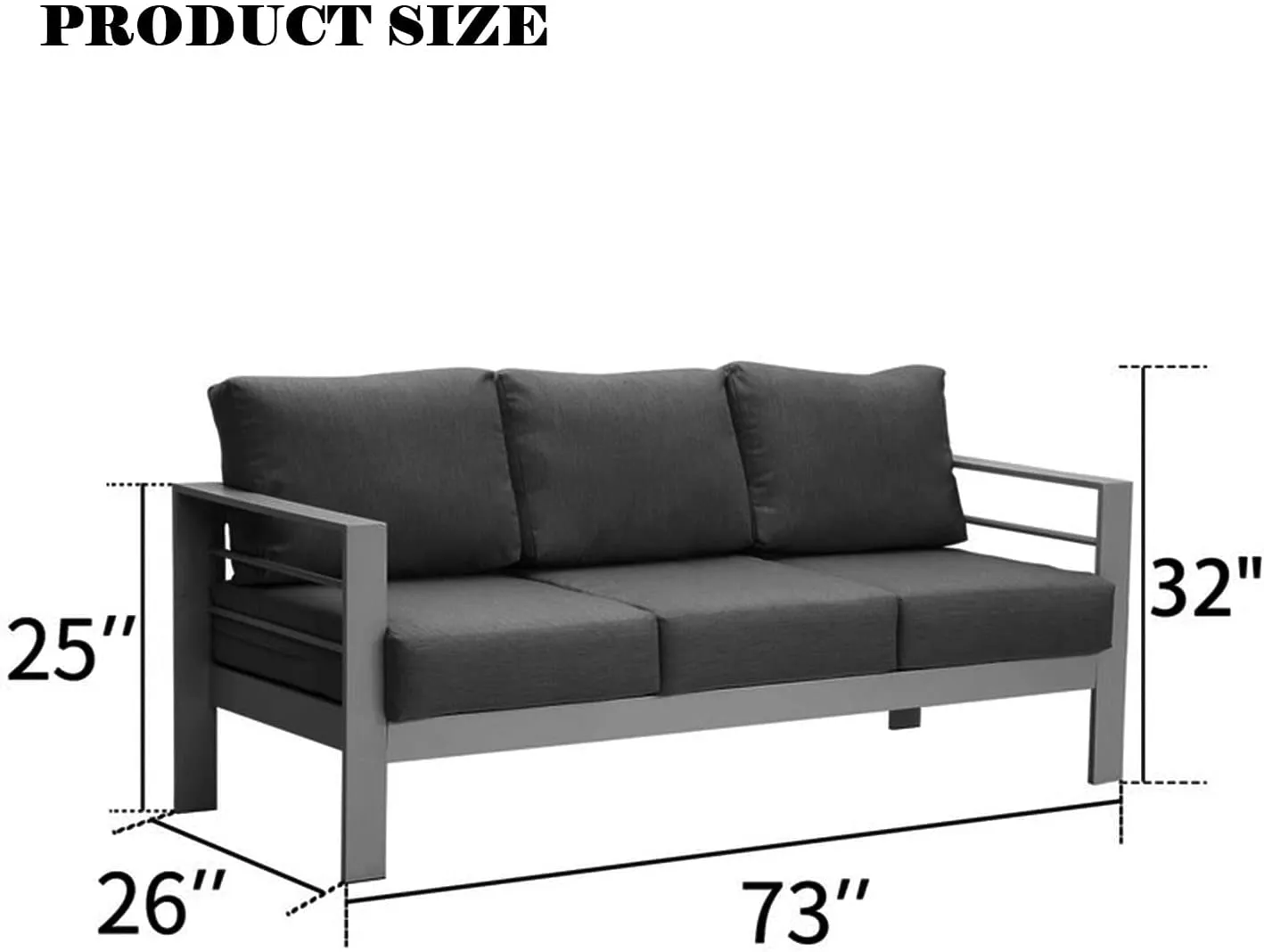 Aluminum Patio Sofa