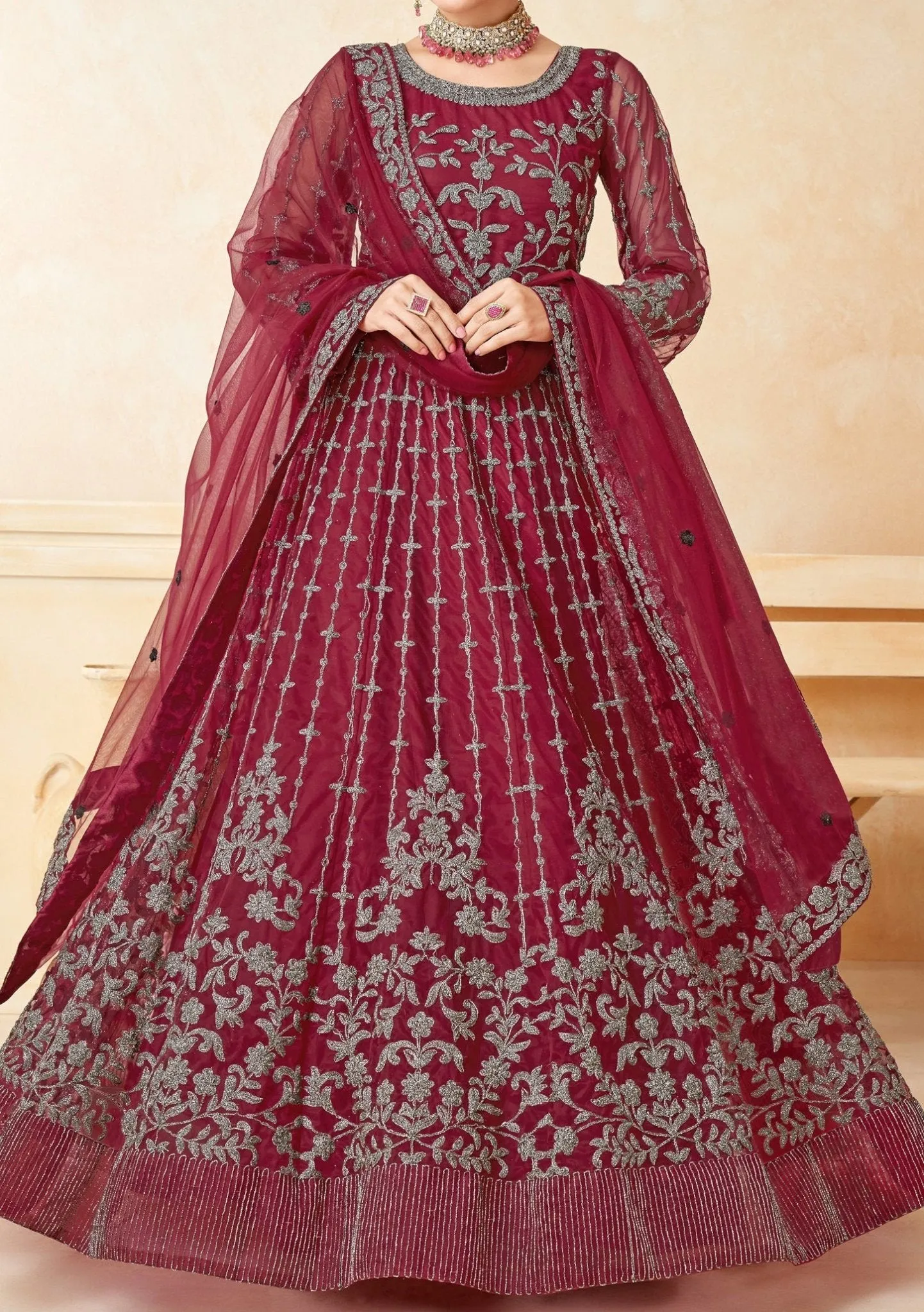 Anjubaa Designer Party Wear Anarkali Suit