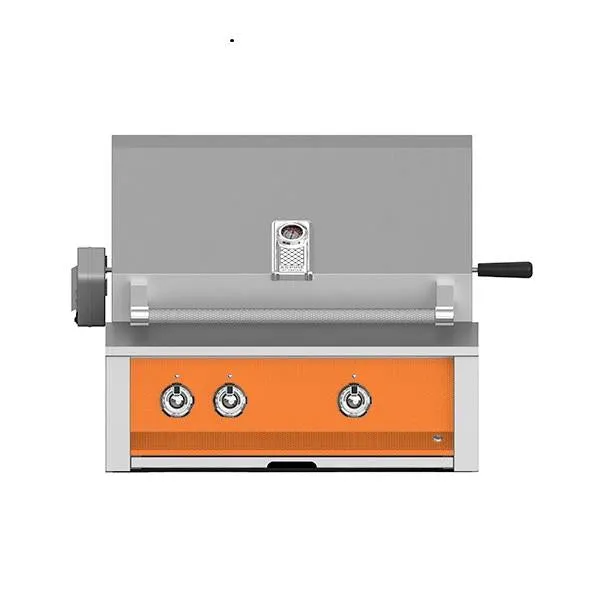 Aspire by Hestan 30" LP Built In Grill with 2 Tubular U-Burners and Rotisserie