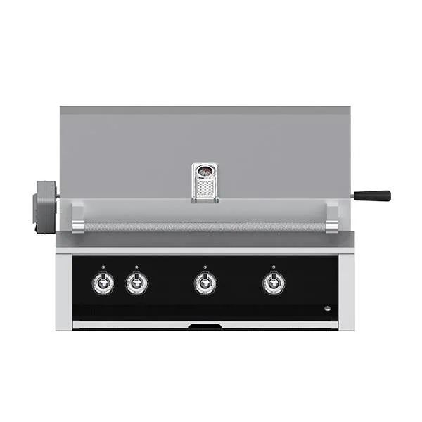 Aspire by Hestan 36" Built In LP Grill with Two Tubular U-Burners, Sear Burner and Rotisserie