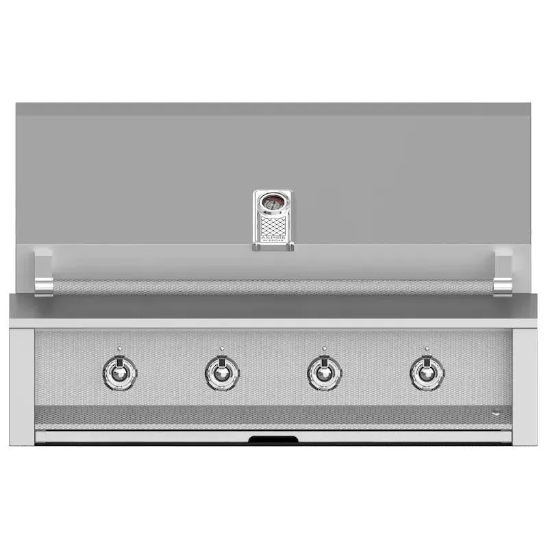 Aspire by Hestan 42" NG Built In Grill with 4 Tubular U-Burners, Steeletto/Stainless Steel