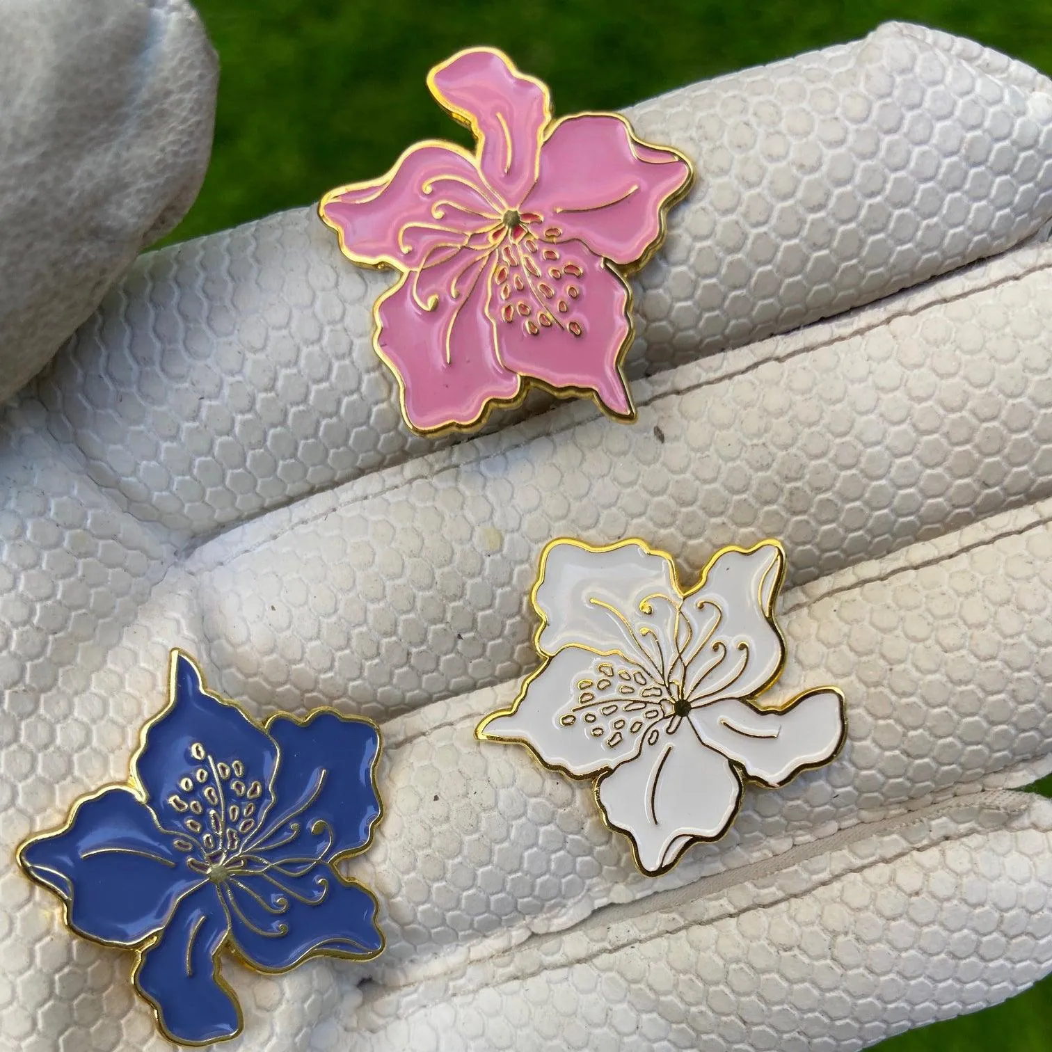 Azalea Flower Women's Golf Ball Marker Collection (set of 3)