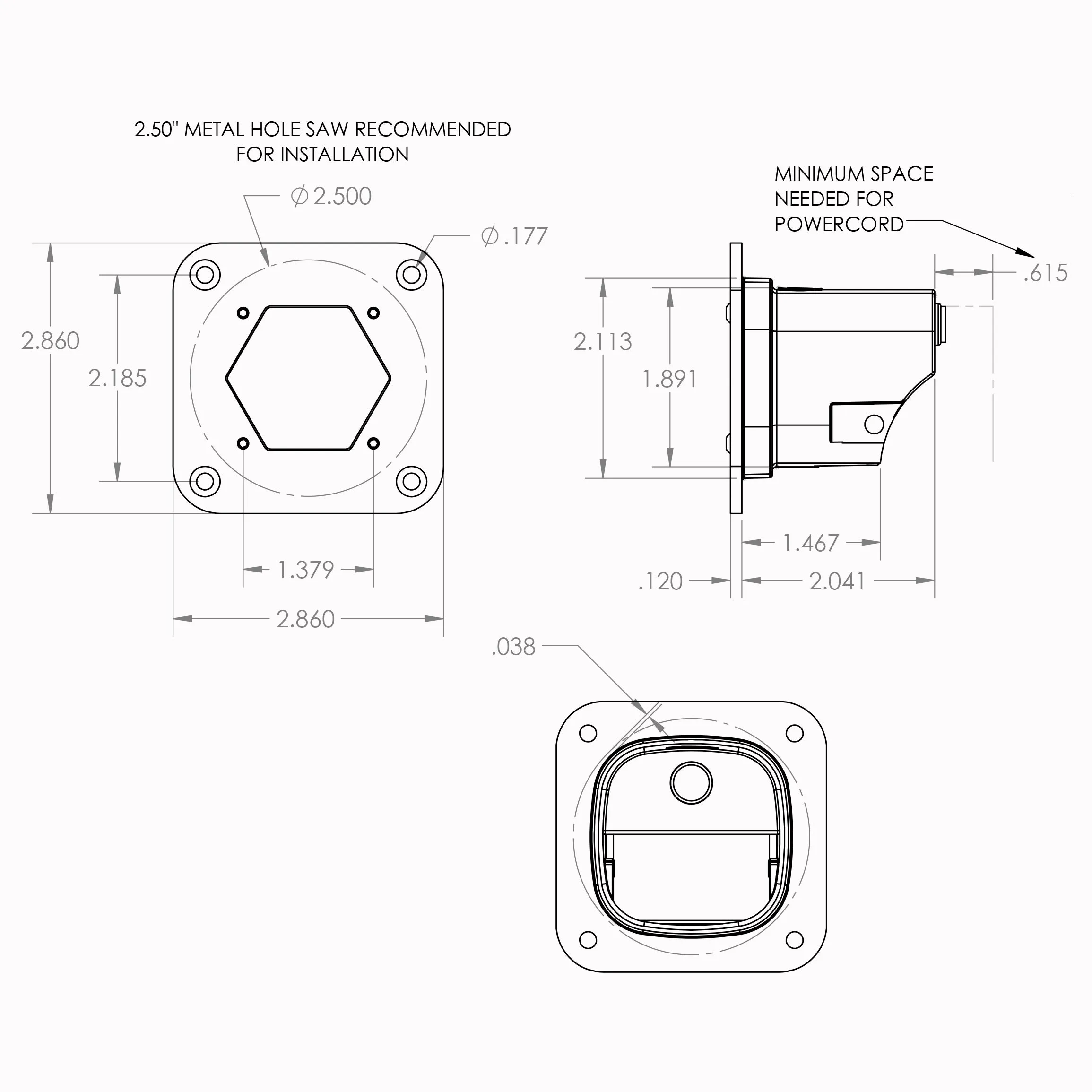 Baja Designs S1 Flush Mount Wide Cornering Reverse Kit