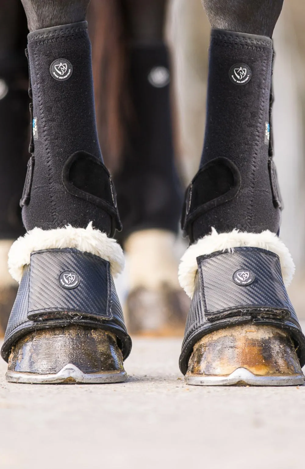 BARE Horse Wear - Carbon Tech Bell Boots - Black