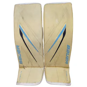 Bauer Vapor HyperLite 2 - Used Pro Stock Goalie Pads (Cream/Sky Blue/Navy)