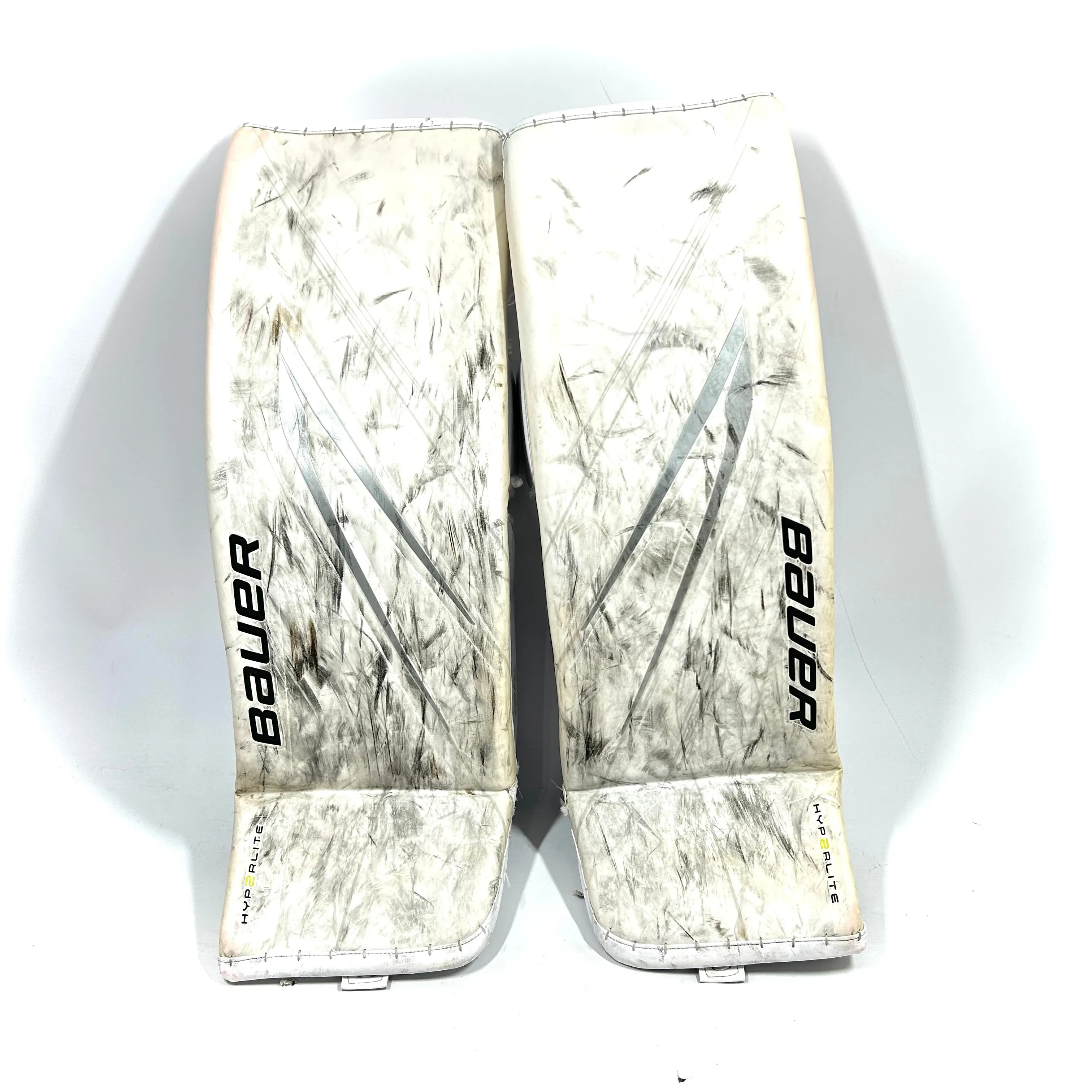 Bauer Vapor HyperLite 2 - Used Pro Stock Goalie Pads (White)