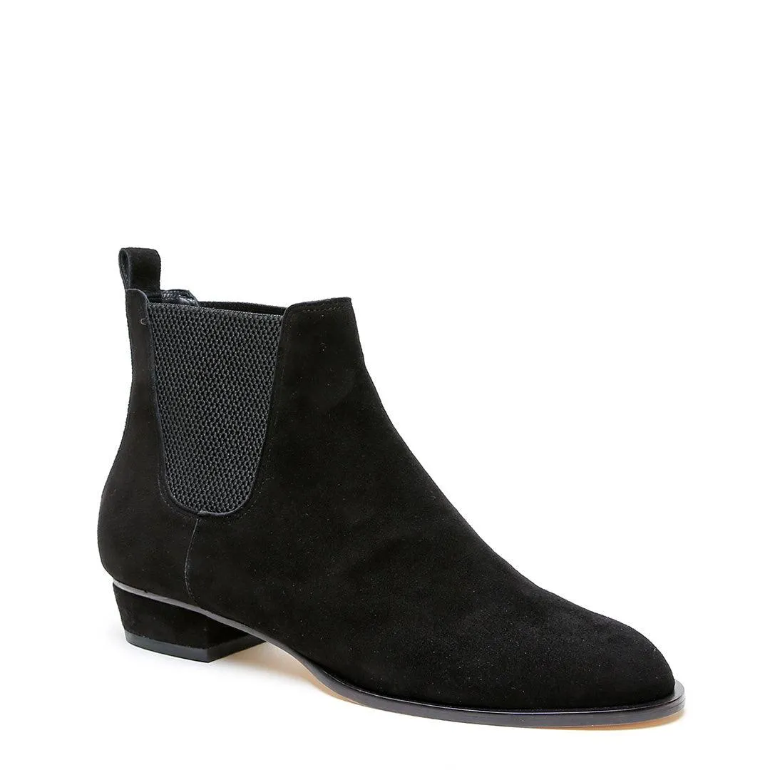 Black Suede Chelsea Boot