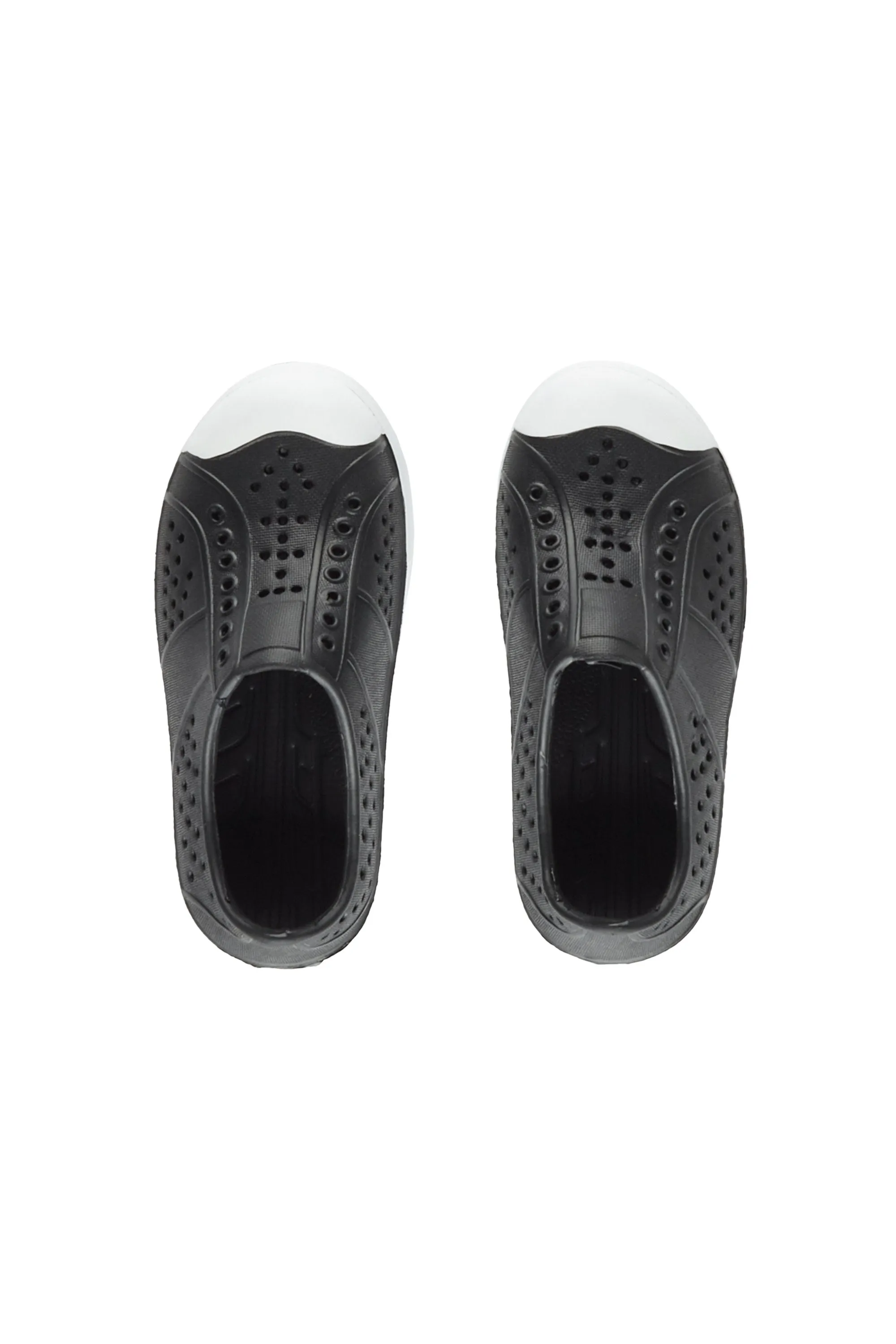 Boys Rioo Toddler Black Perforated Slip On Clog