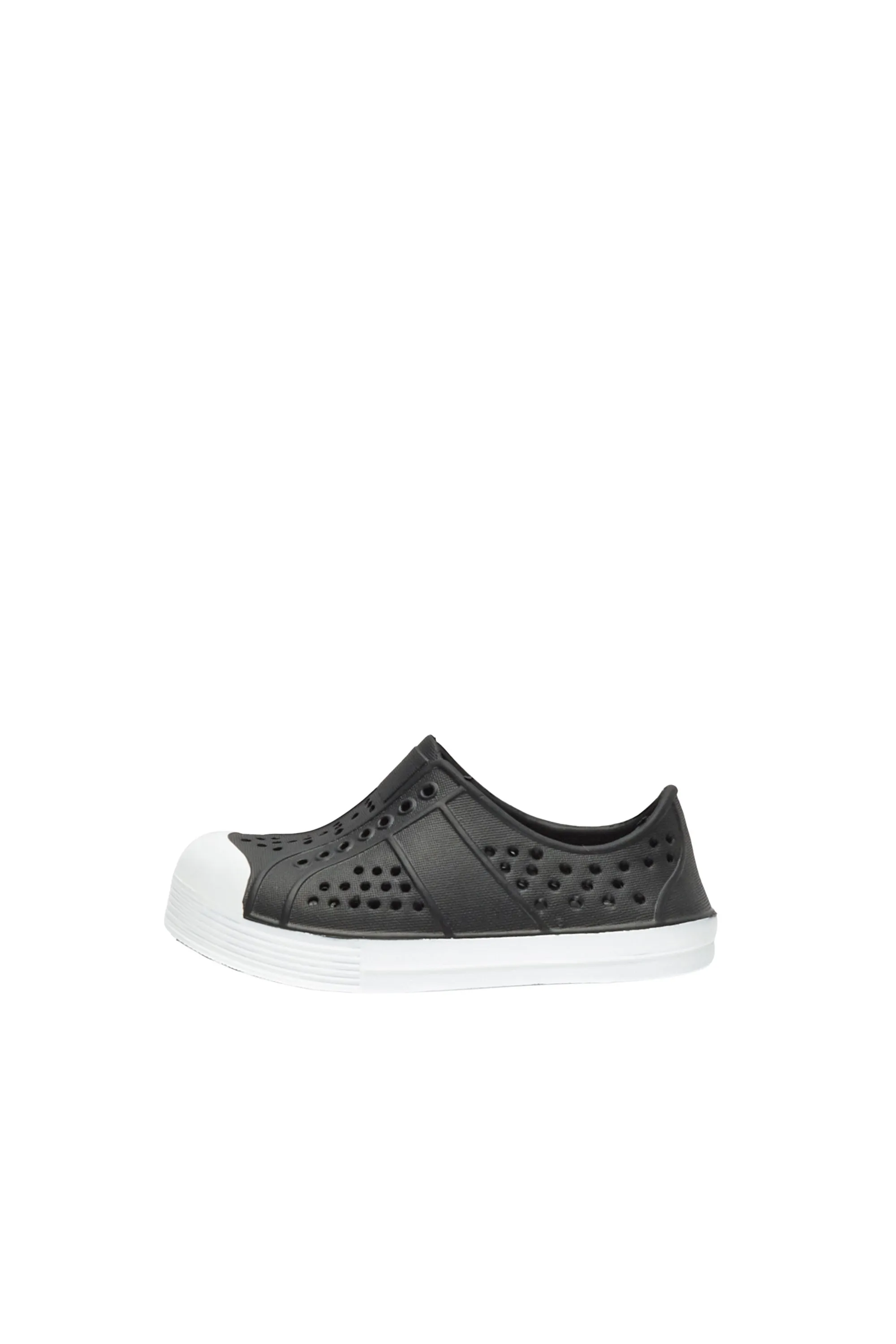 Boys Rioo Toddler Black Perforated Slip On Clog