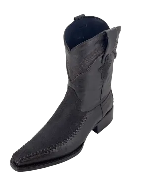 Brown Bull Neck / Cuello de Toro Snip Toe Western Boot