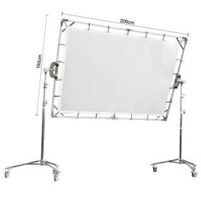 Butterfly Frame Sun Diffuser Panel with Light Stands Jim Cine Kit (150x200cm) (59"x78.7")