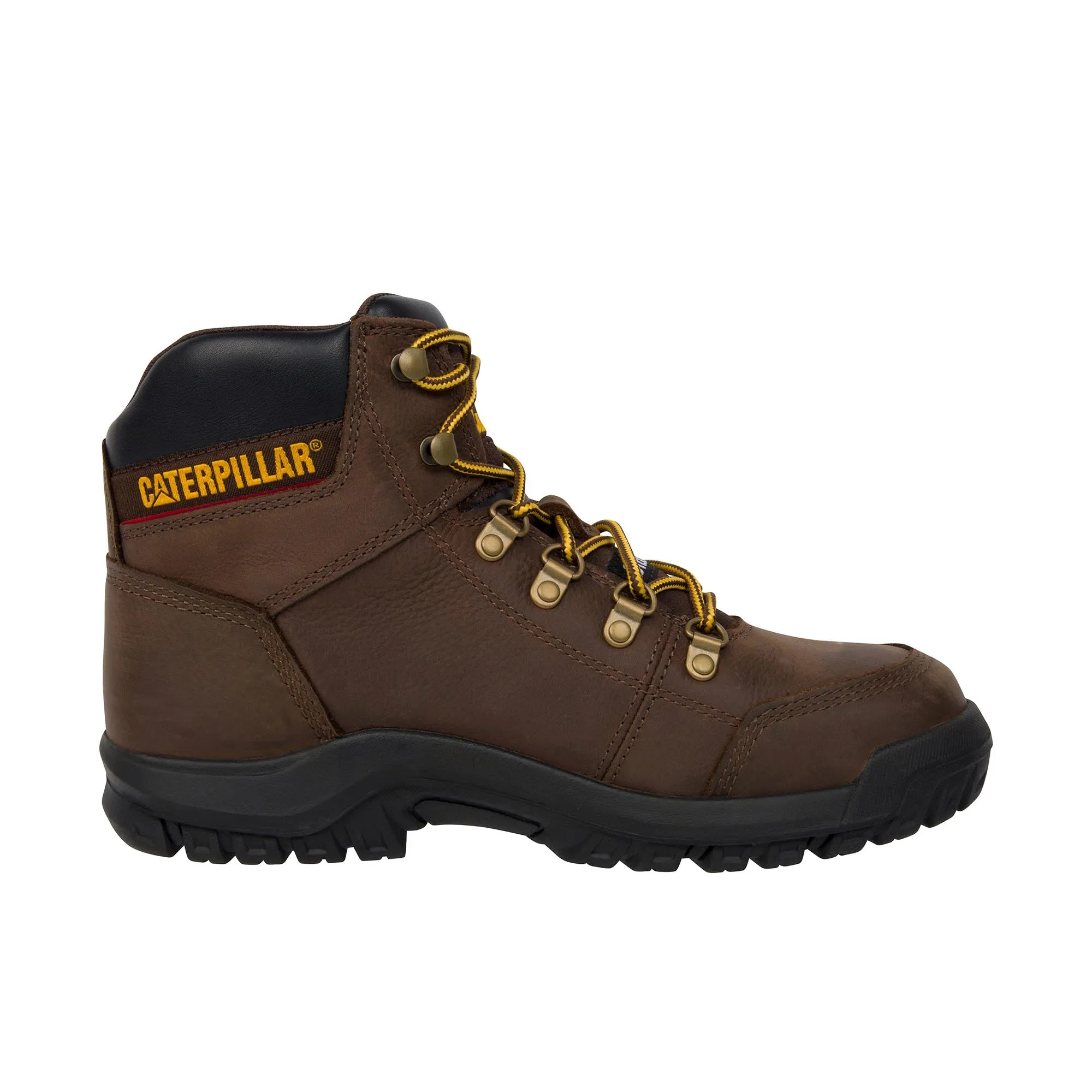 Caterpillar Outline Steel Toe Seal Brown