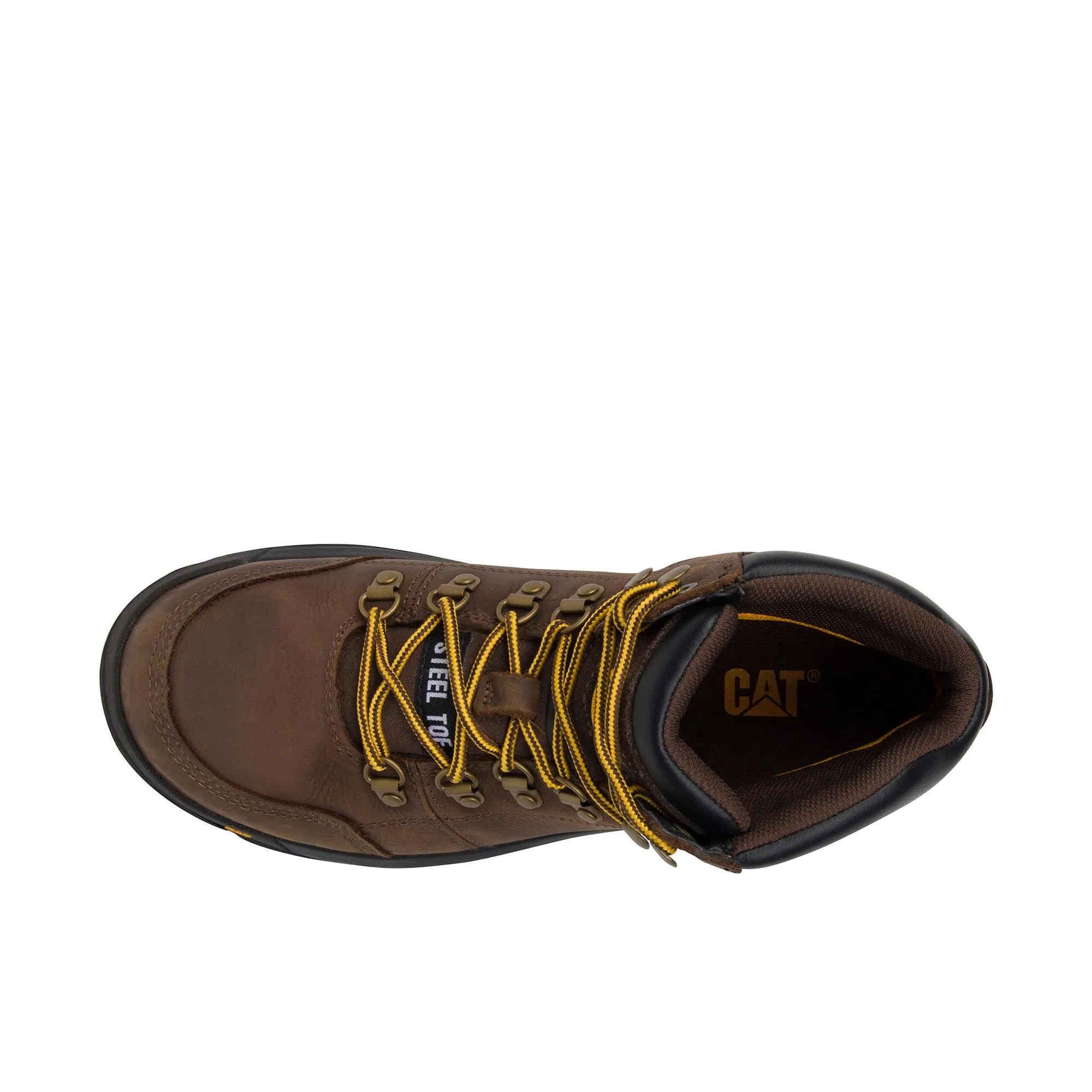 Caterpillar Outline Steel Toe Seal Brown