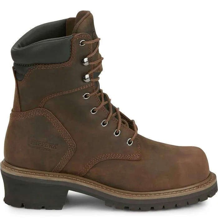 Chippewa Men's Hador 8" Steel Toe Logger Work Boot - 55026