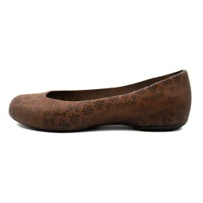 Crocs Thermalucent Snake Print Ballerinas Pvc Brown Colour For Women