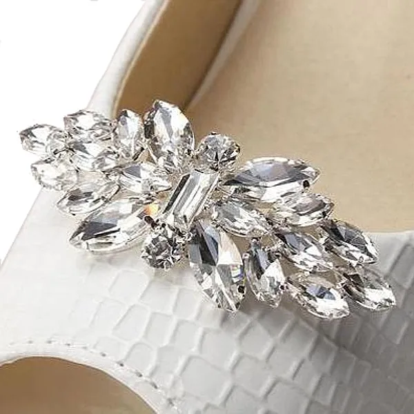 Crystal Butterfly Rhinestone Shoe Clip