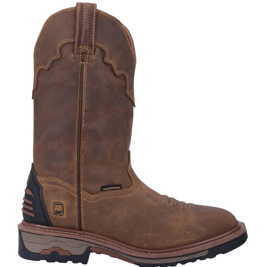 Dan Post Men's Blayde Saddle Tan Waterproof Work Boots DP69402