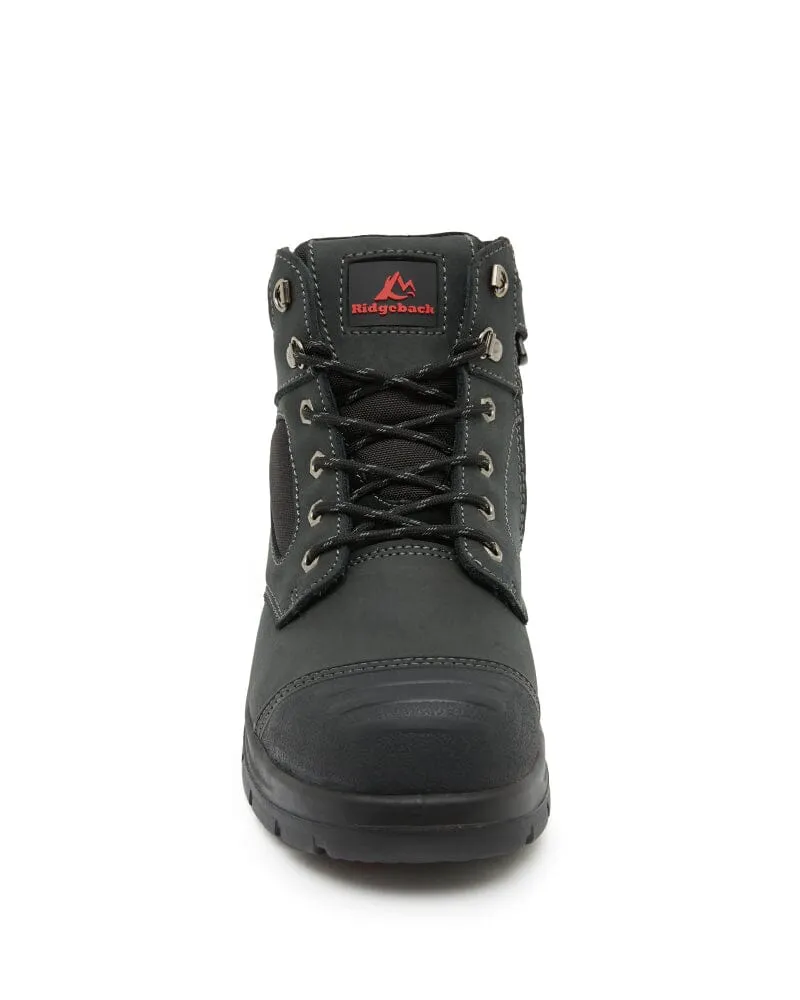 Digger Zip Side Safety Boot - Black