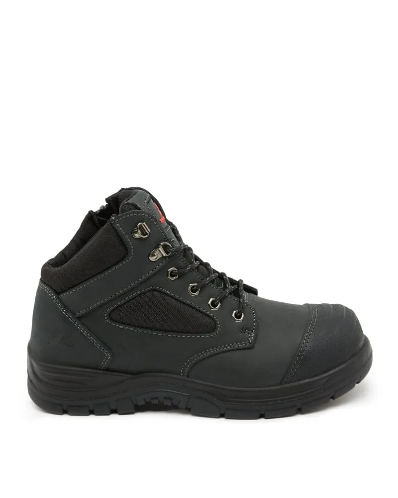 Digger Zip Side Safety Boot - Black