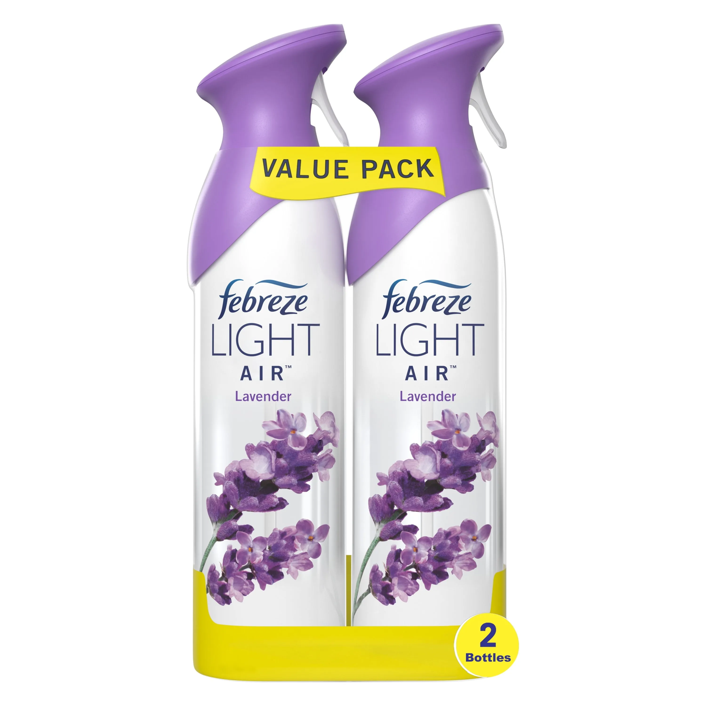 Febreze Light Odor-Fighting Air Freshener, Lavender, 8.8 oz, 2 Count