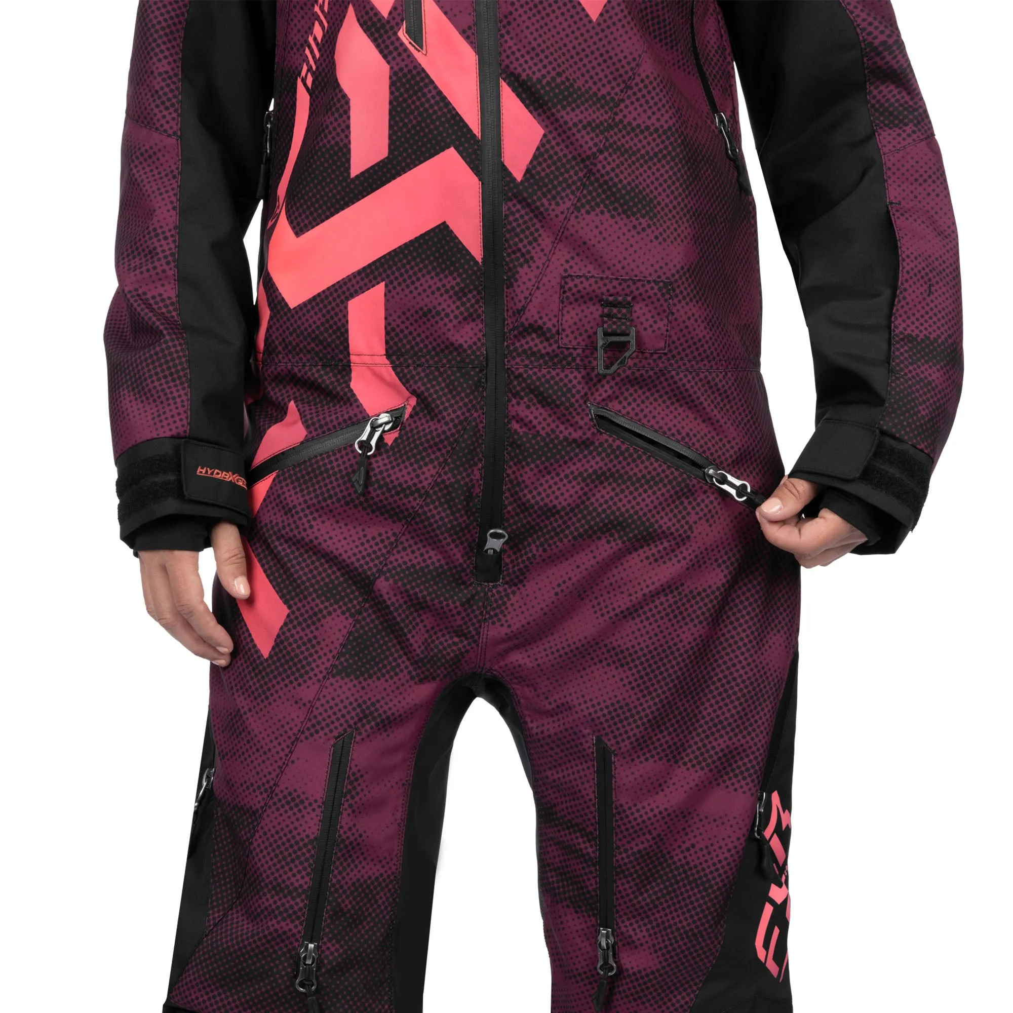 FXR CX F.A.S.T. Insulated Snowmobile Monosuit Merlot Haze/Melon