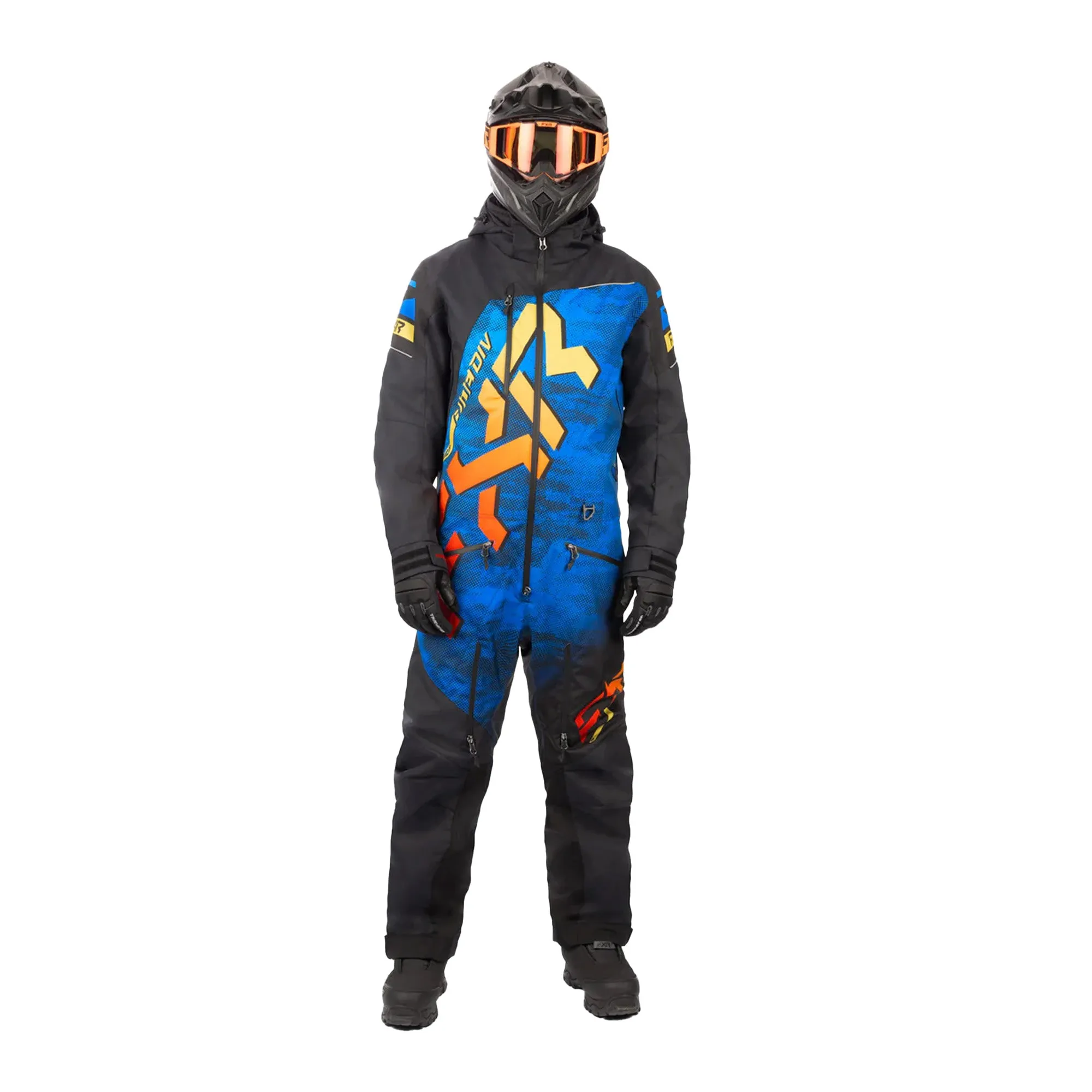 FXR CX Lite Snowmobile Monosuit Dark Blue Haze/Sunset