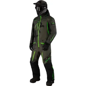 FXR CX Lite Snowmobile Monosuit Dark Olive/Lime Green