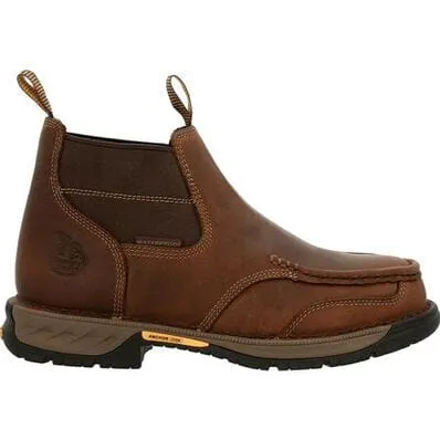 Georgia Boot Men's Athens 360 Brown Waterproof Steel Toe Chelsea Boots GB00440