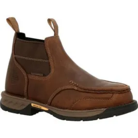 Georgia Boot Men's Athens 360 Brown Waterproof Steel Toe Chelsea Boots GB00440